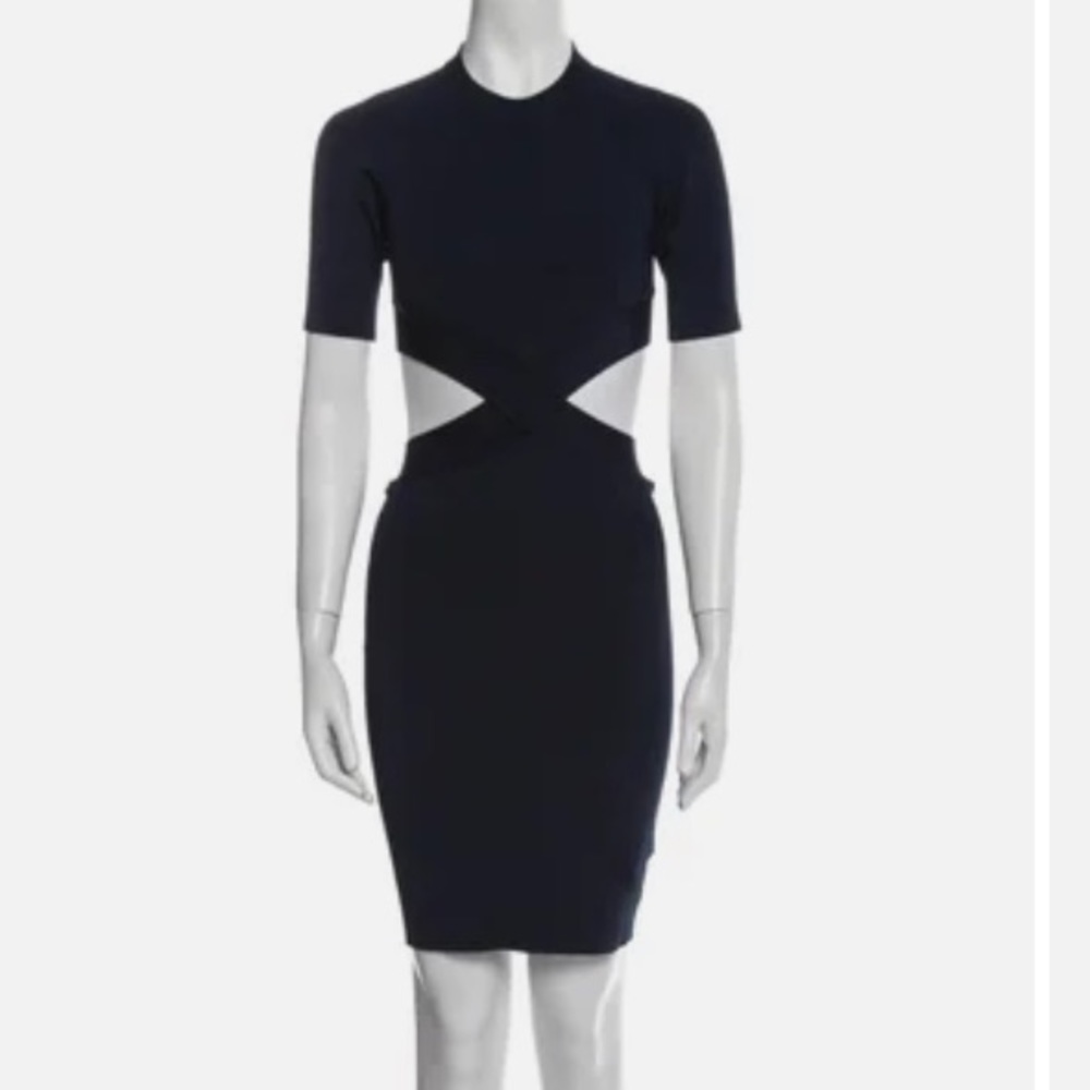 Alexander Wang Black backless mini dress